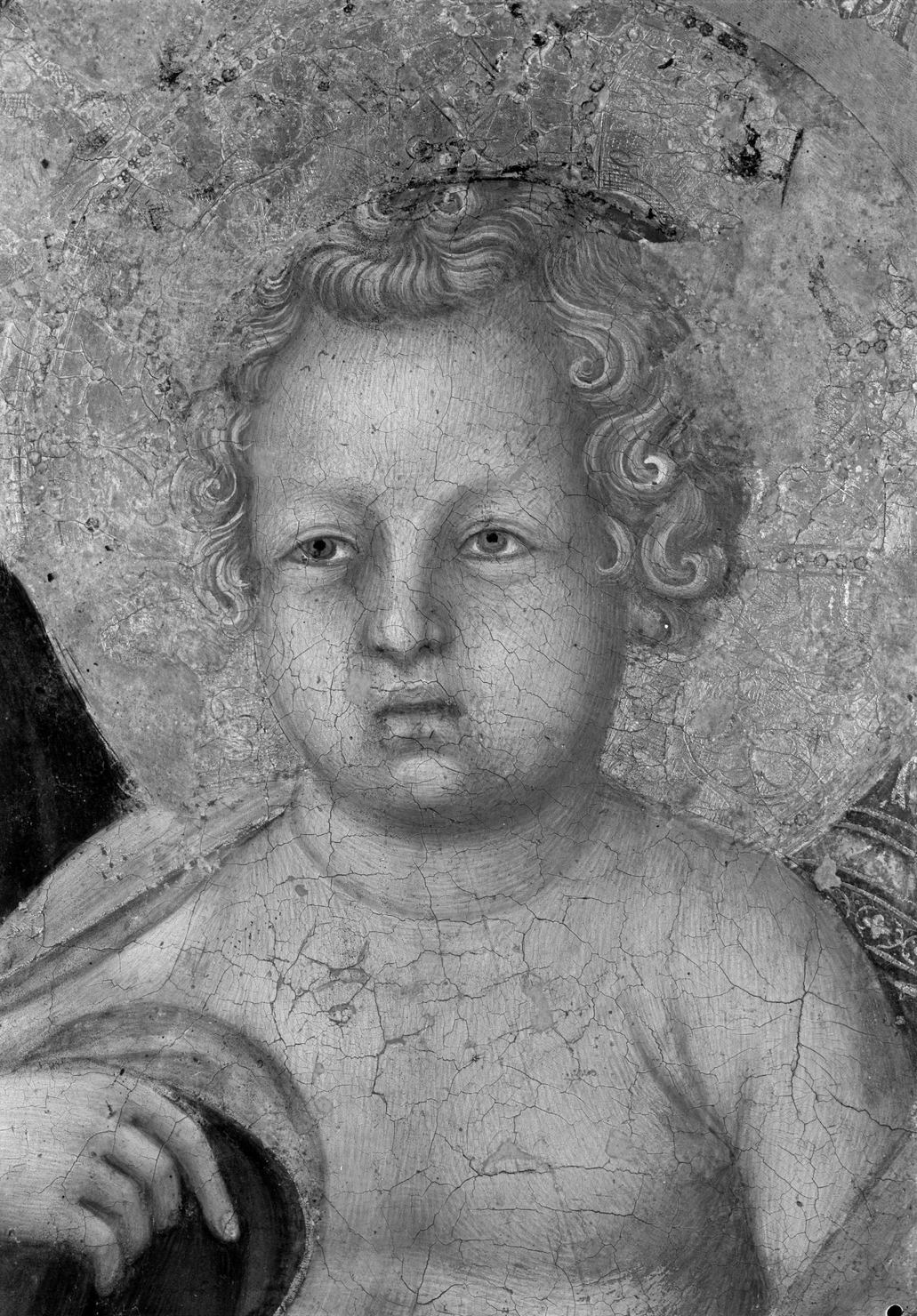 Madonna delle Grazie, Madonna in trono con Bambino (dipinto, elemento d'insieme) di Duccio di Boninsegna (attribuito) (sec. XIV)