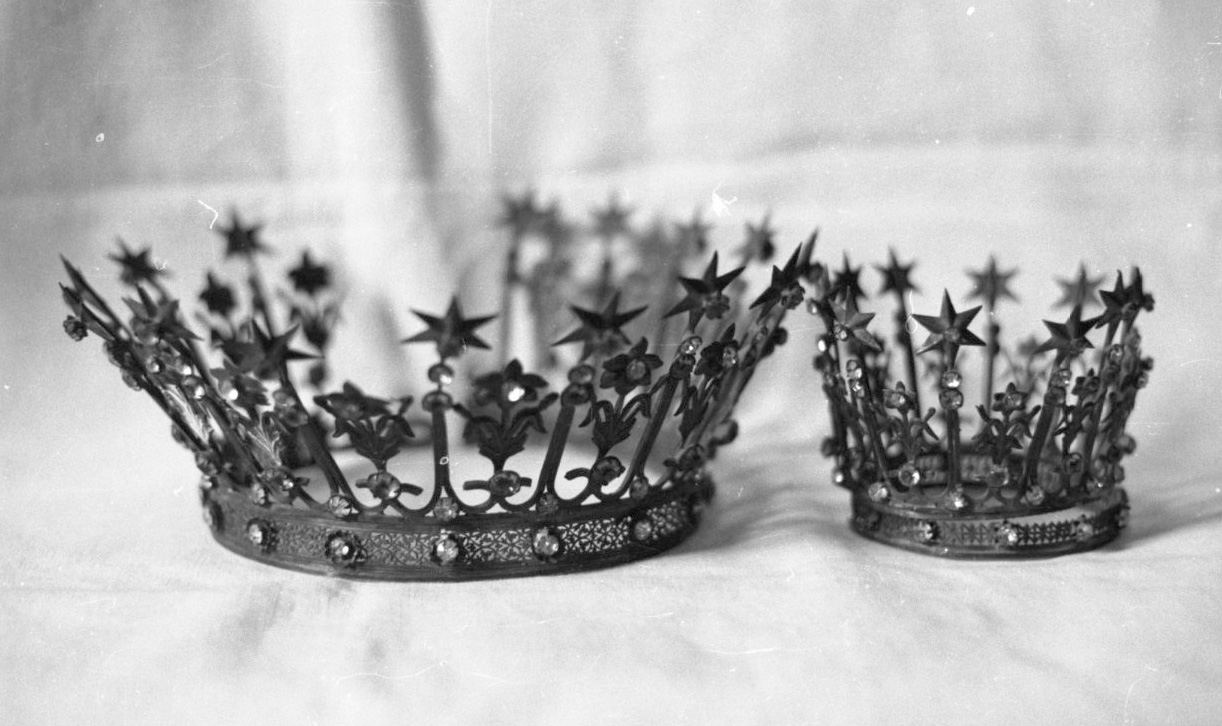 corona da statua, serie - bottega toscana (sec. XIX)