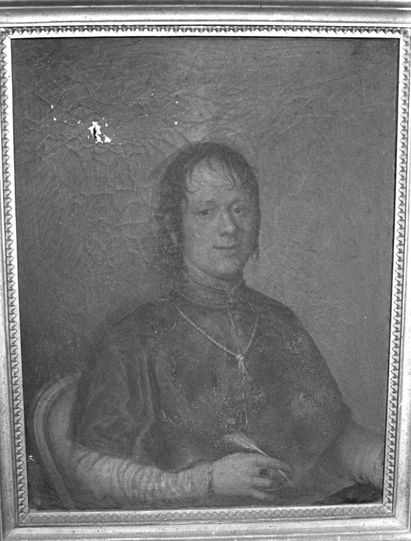 ritratto a mezza figura di vescovo (dipinto) di Paoletti Costanza (sec. XVIII)