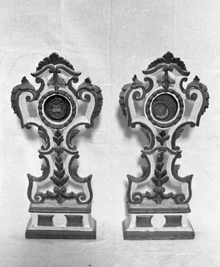 reliquiario - a ostensorio, serie - bottega toscana (sec. XVIII)