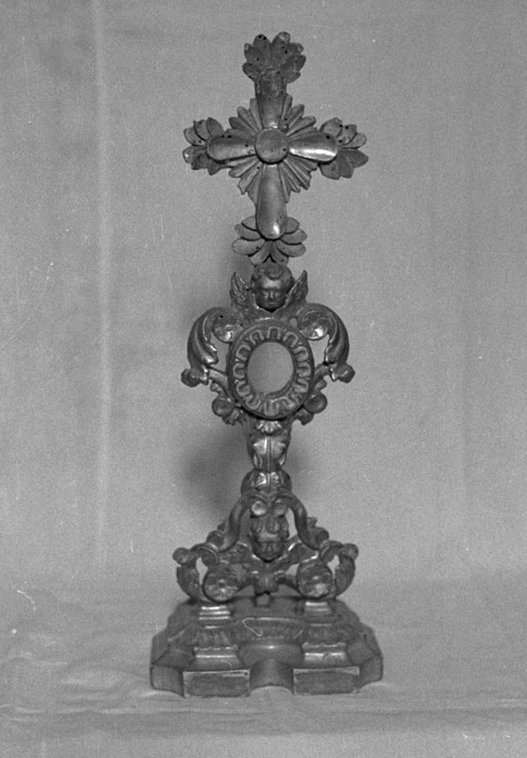 reliquiario - a ostensorio - bottega toscana (seconda metà sec. XVIII)