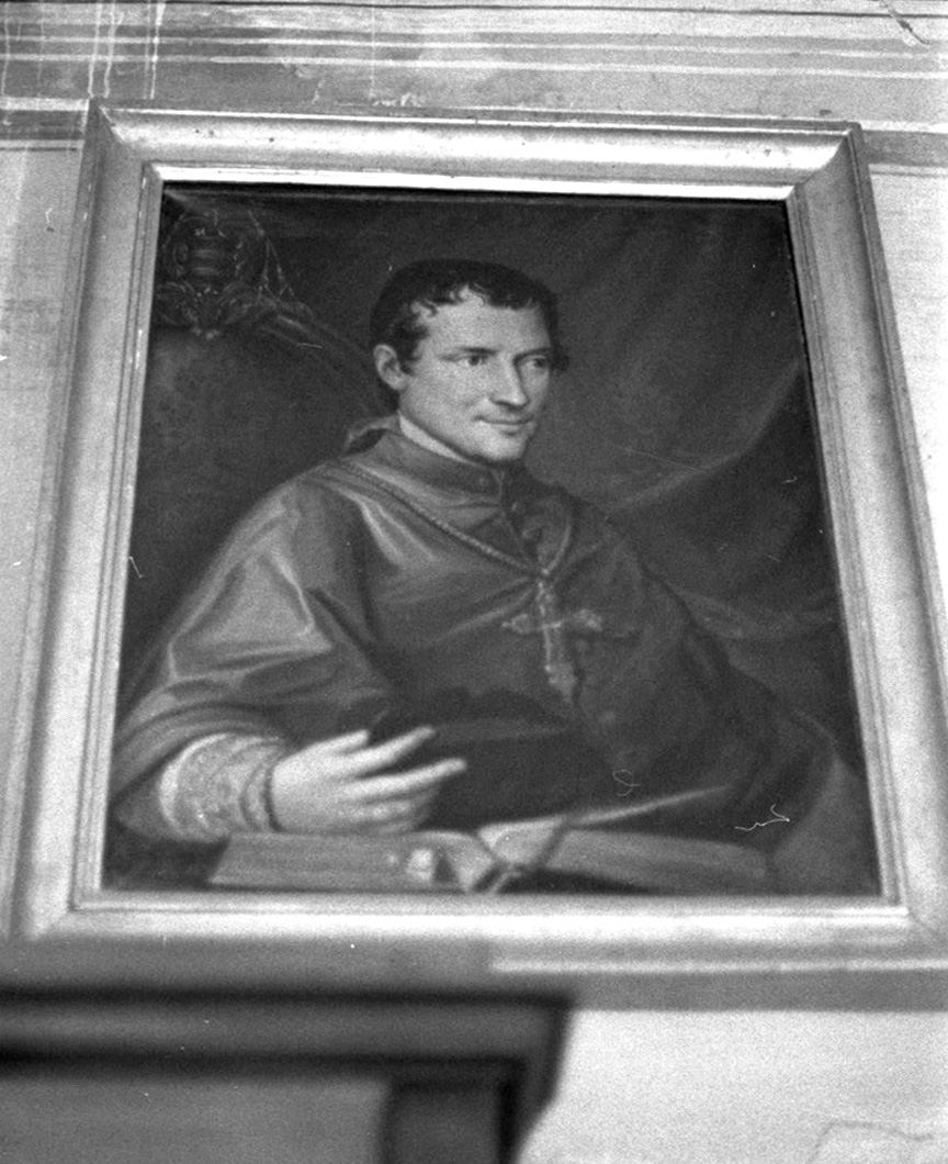 ritratto a mezza figura del vescovo Giuseppe Maria Traversi (dipinto) di Boschini Luigi (sec. XIX)