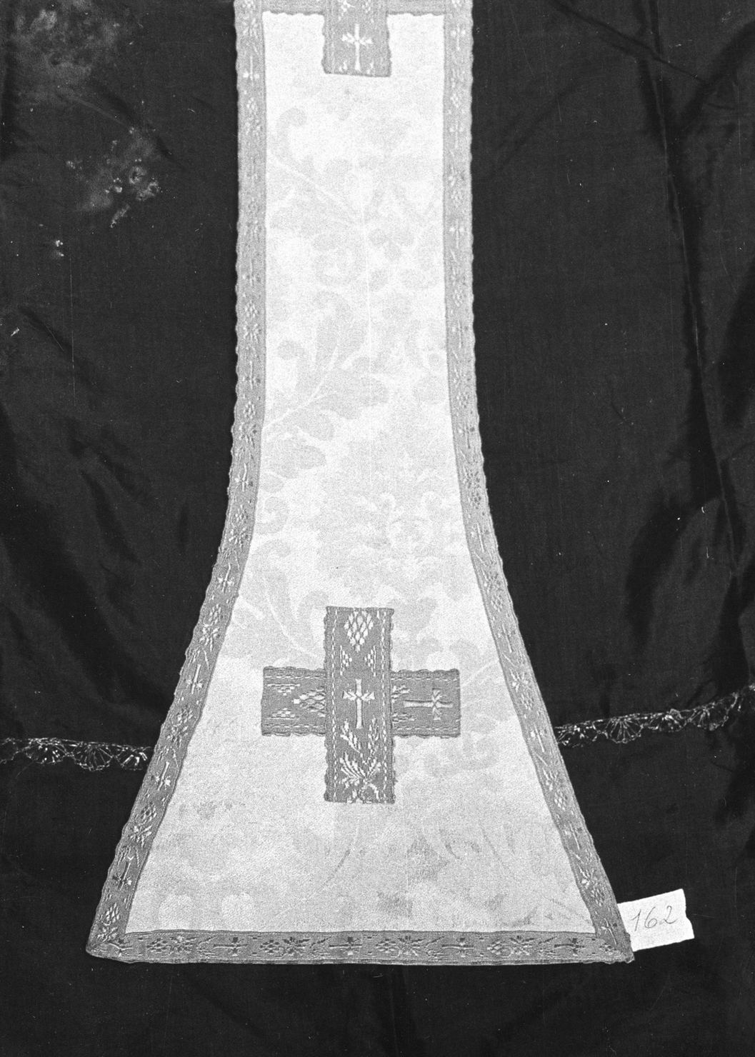 stola, elemento d'insieme - manifattura italiana (sec. XIX)