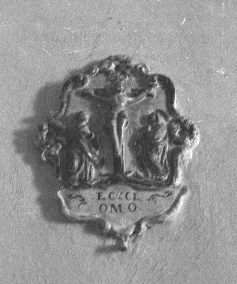 stazione XII: Gesù innalzato e morto in croce (formella, elemento d'insieme) - bottega toscana (sec. XVIII)