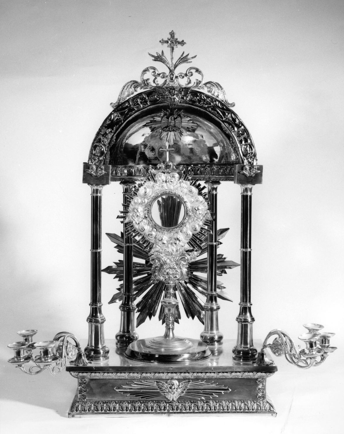 tronetto per esposizione eucaristica - manifattura italiana (sec. XIX)