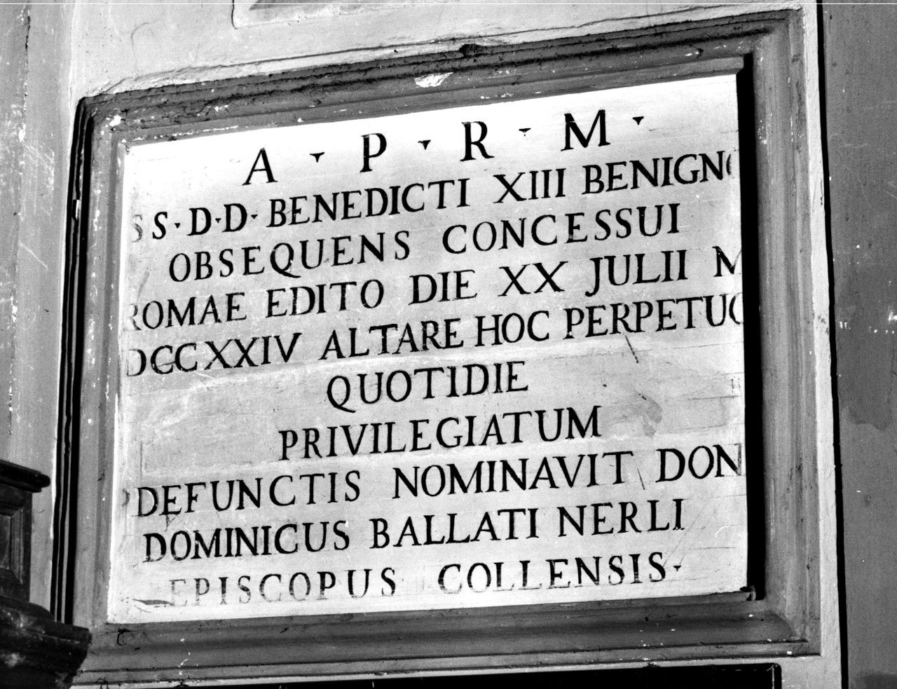 lapide commemorativa - bottega toscana (sec. XVIII)