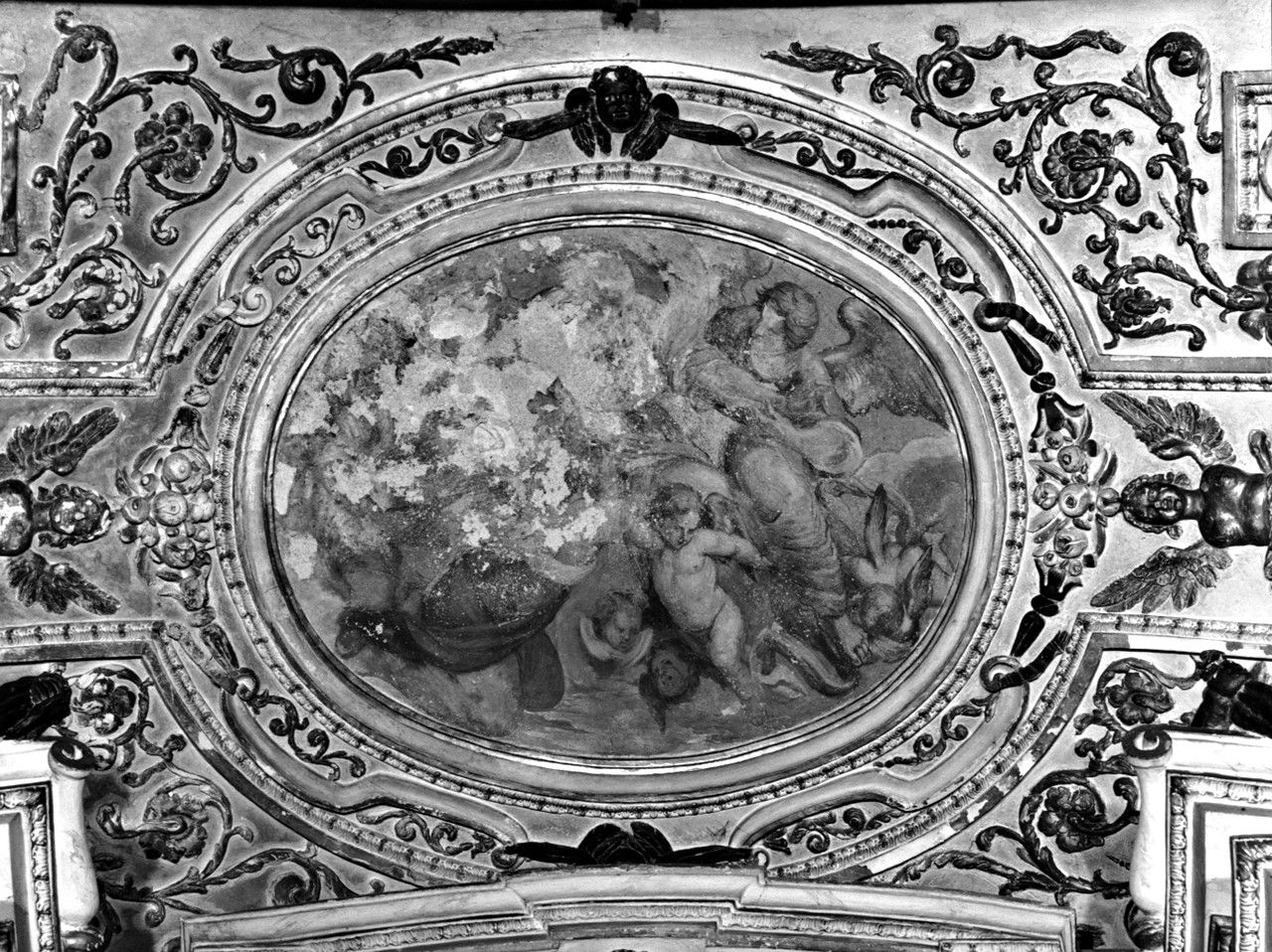 Dio Padre in gloria (dipinto, elemento d'insieme) di Burbarini Deifebo (sec. XVII)