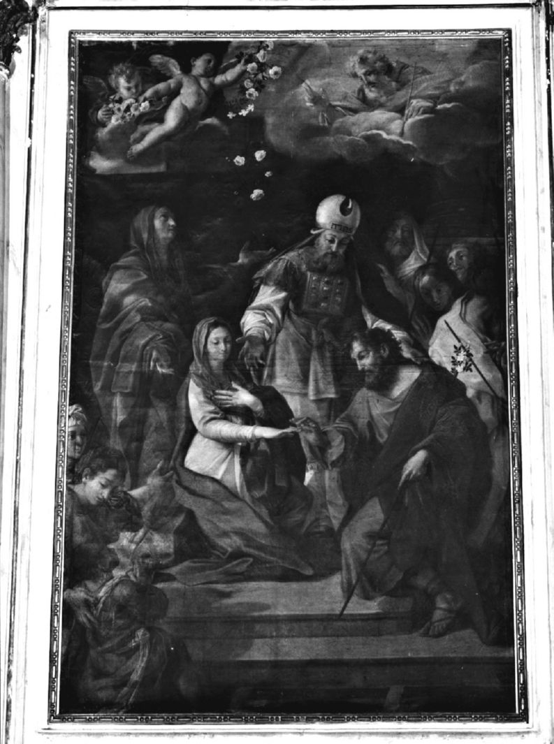 Sposalizio di Maria Vergine (dipinto) di Odazzi Giovanni (fine sec. XVII)