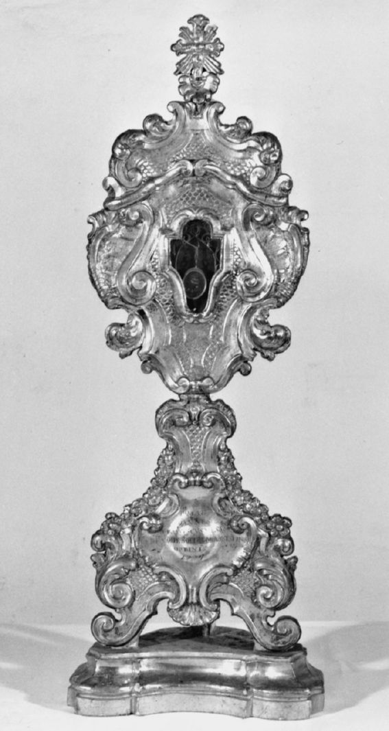 motivo decorativo fitomorfo (reliquiario - a ostensorio, serie) - bottega toscana (sec. XVIII)