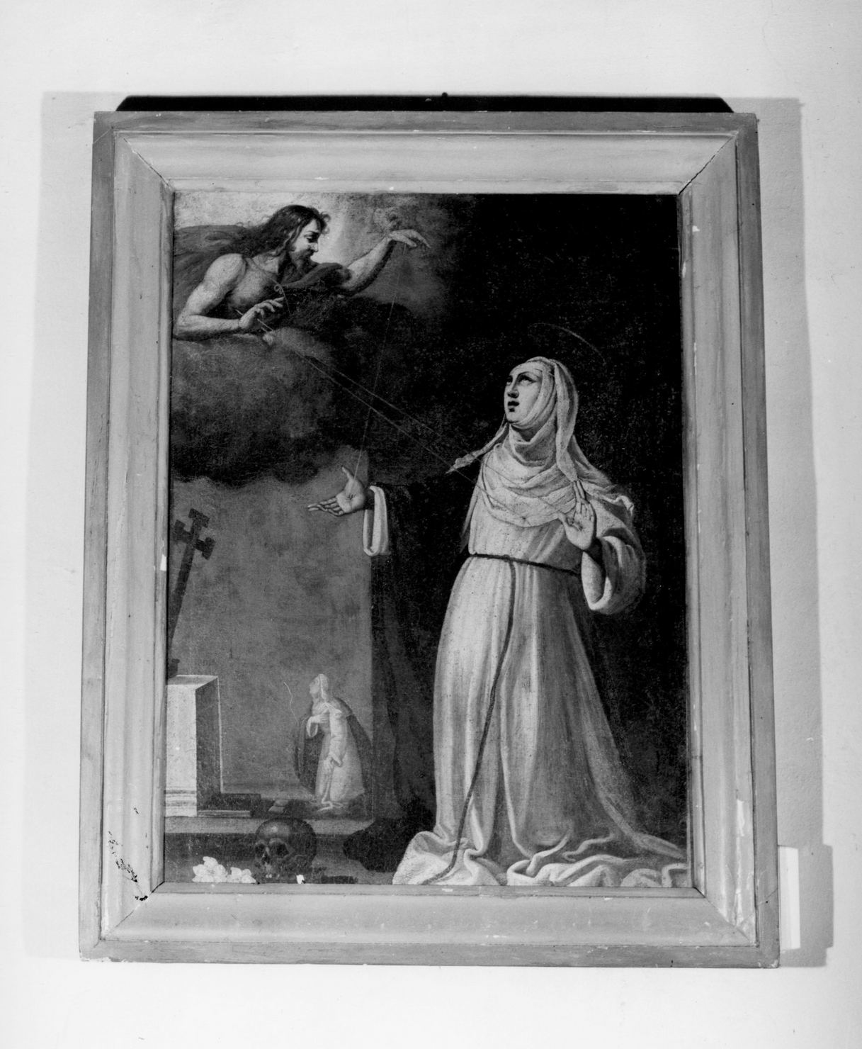 Santa Caterina da Siena riceve le stimmate (dipinto) di Manetti Rutilio (attribuito) (secondo quarto sec. XVII)