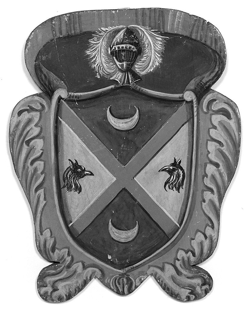 stemma gentilizio della famiglia Federighi (dipinto, elemento d'insieme) - ambito senese (sec. XX)