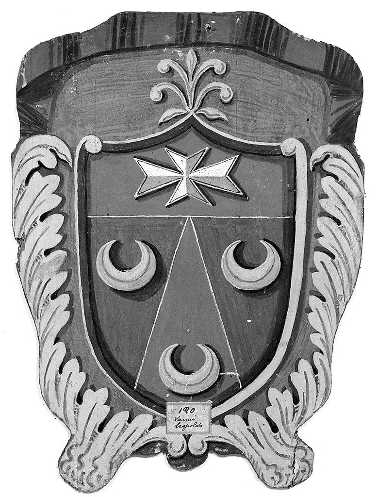 stemma gentilizio della famiglia Vanni (dipinto, elemento d'insieme) - ambito senese (sec. XIX)