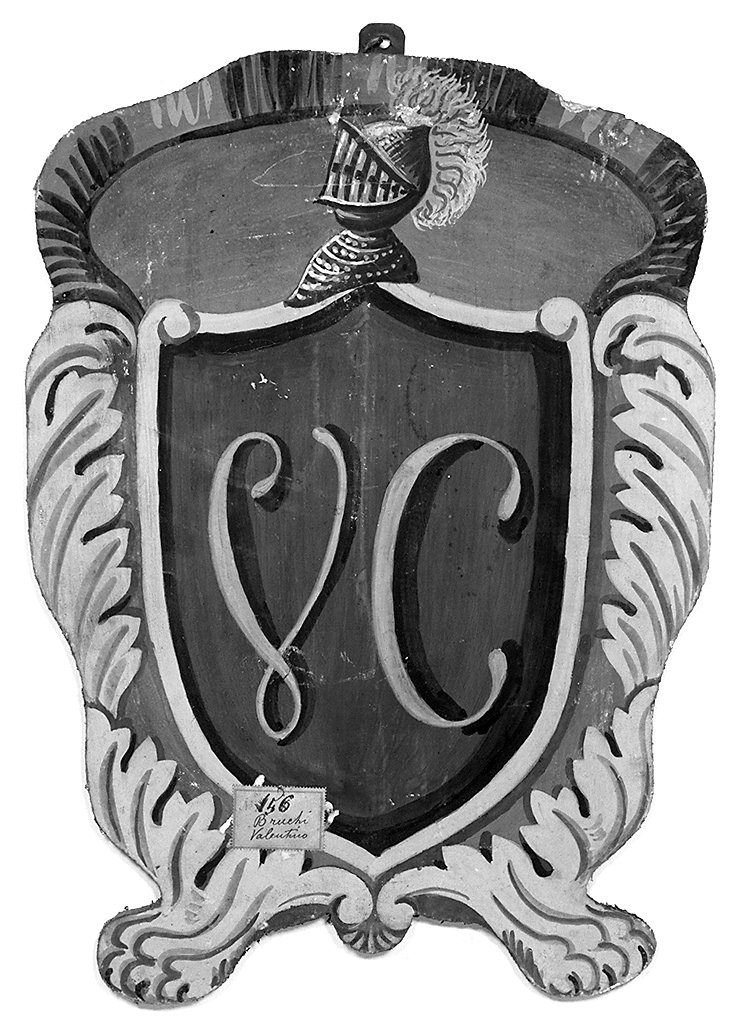 stemma (dipinto, elemento d'insieme) - ambito senese (ultimo quarto sec. XIX)