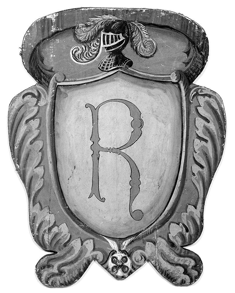 stemma gentilizio della famiglia Ravenni (dipinto, elemento d'insieme) - ambito senese (ultimo quarto sec. XIX)