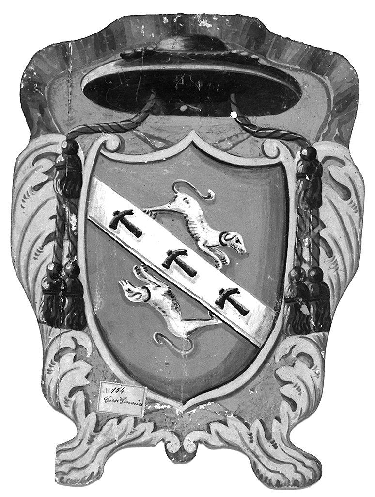 stemma gentilizio della famiglia Corsi (dipinto, elemento d'insieme) - ambito senese (ultimo quarto sec. XIX)