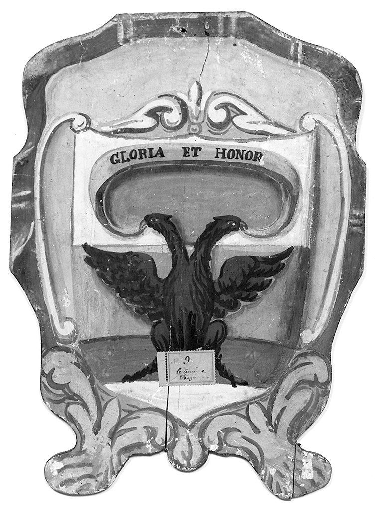 stemma gentilizio della famiglia Farsi Citerni (dipinto, elemento d'insieme) - ambito senese (ultimo quarto sec. XIX)