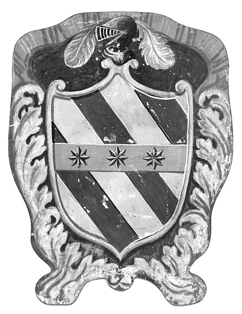 stemma gentilizio della famiglia Corsini (dipinto, elemento d'insieme) - ambito senese (ultimo quarto sec. XIX)