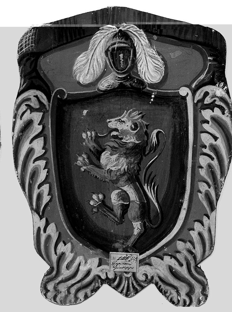stemma gentilizio della famiglia Capitani (dipinto, elemento d'insieme) - ambito senese (sec. XIX)