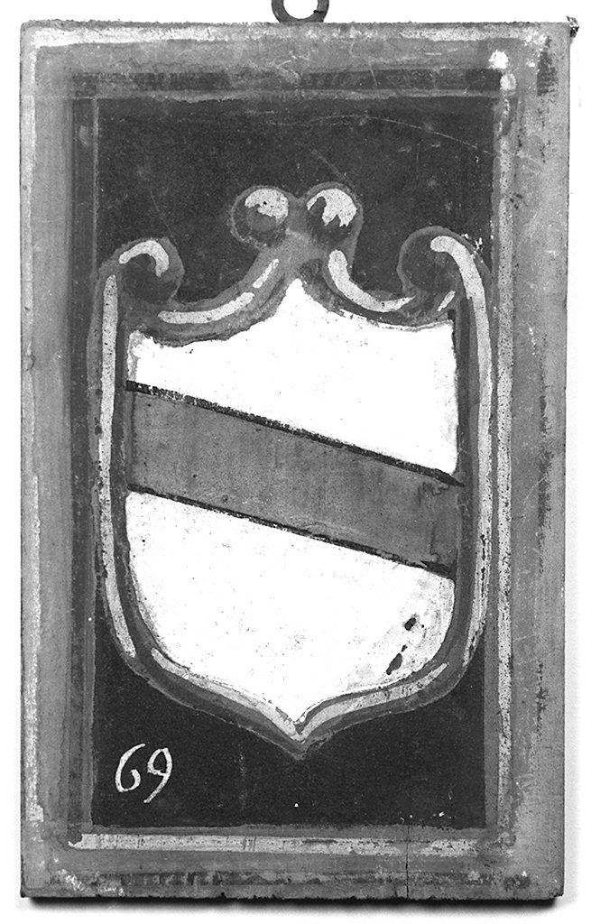 stemma gentilizio della famiglia Ciacci (dipinto, elemento d'insieme) - ambito senese (sec. XX)