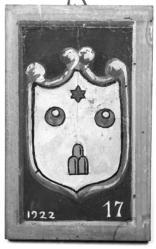 stemma gentilizio della famiglia Neri (dipinto, elemento d'insieme) - ambito senese (sec. XX)