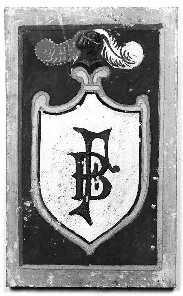 stemma gentilizio della famiglia Frulloni (dipinto, elemento d'insieme) - ambito senese (primo quarto sec. XX)