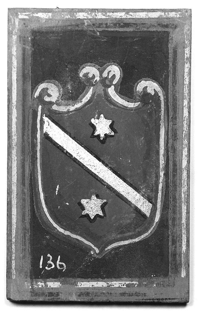 stemma gentilizio della famiglia Vieri (dipinto, elemento d'insieme) - ambito senese (sec. XX)