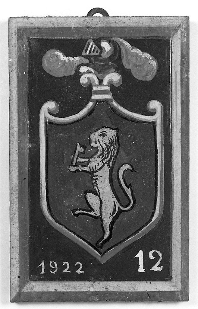 stemma gentilizio della famiglia Paghi (dipinto, elemento d'insieme) - ambito senese (sec. XX)