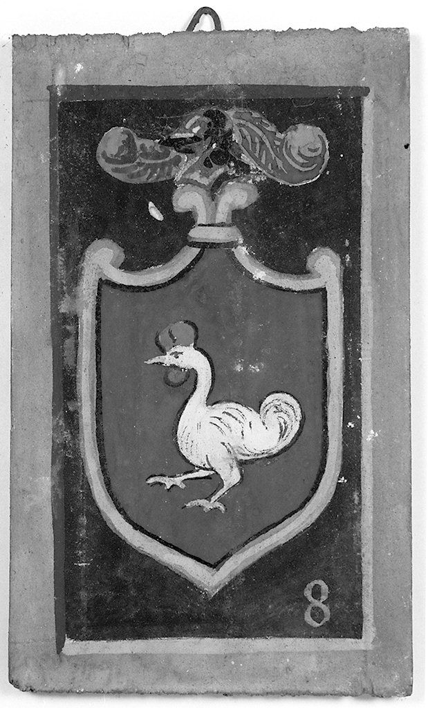 stemma gentilizio della famiglia Galli (dipinto, elemento d'insieme) - ambito senese (sec. XX)