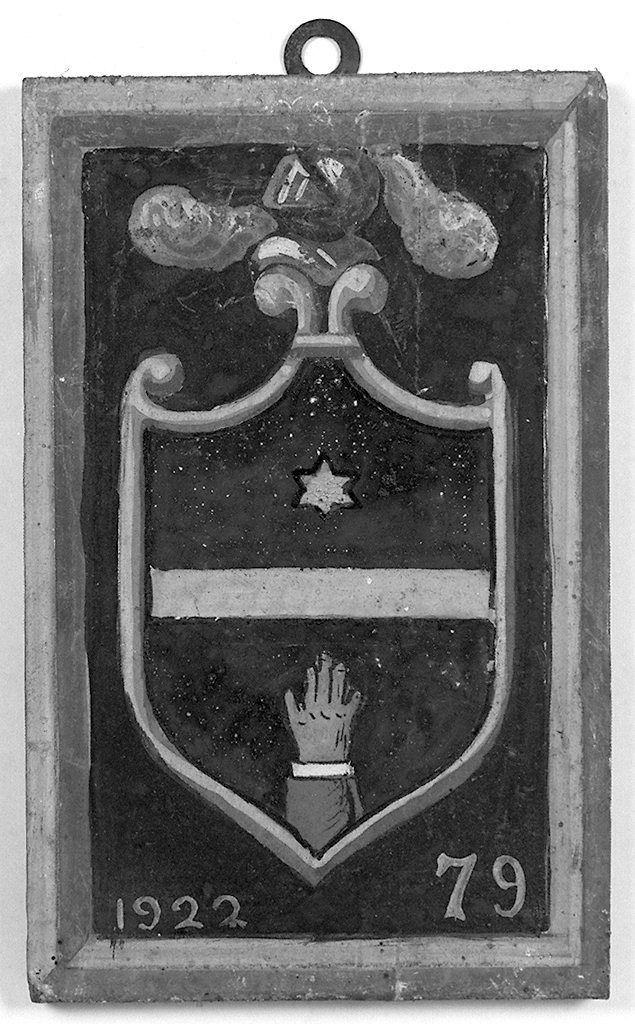 stemma gentilizio della famiglia Fedi (dipinto, elemento d'insieme) - ambito senese (sec. XX)