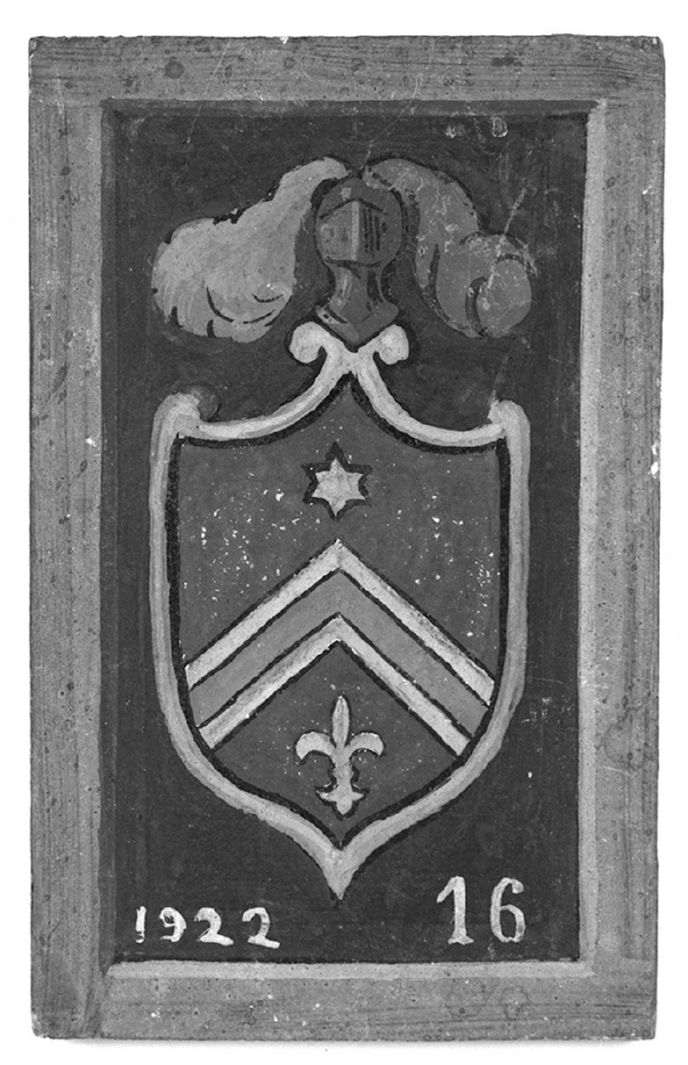 stemma gentilizio della famiglia Giannetti (dipinto, elemento d'insieme) - ambito senese (sec. XX)