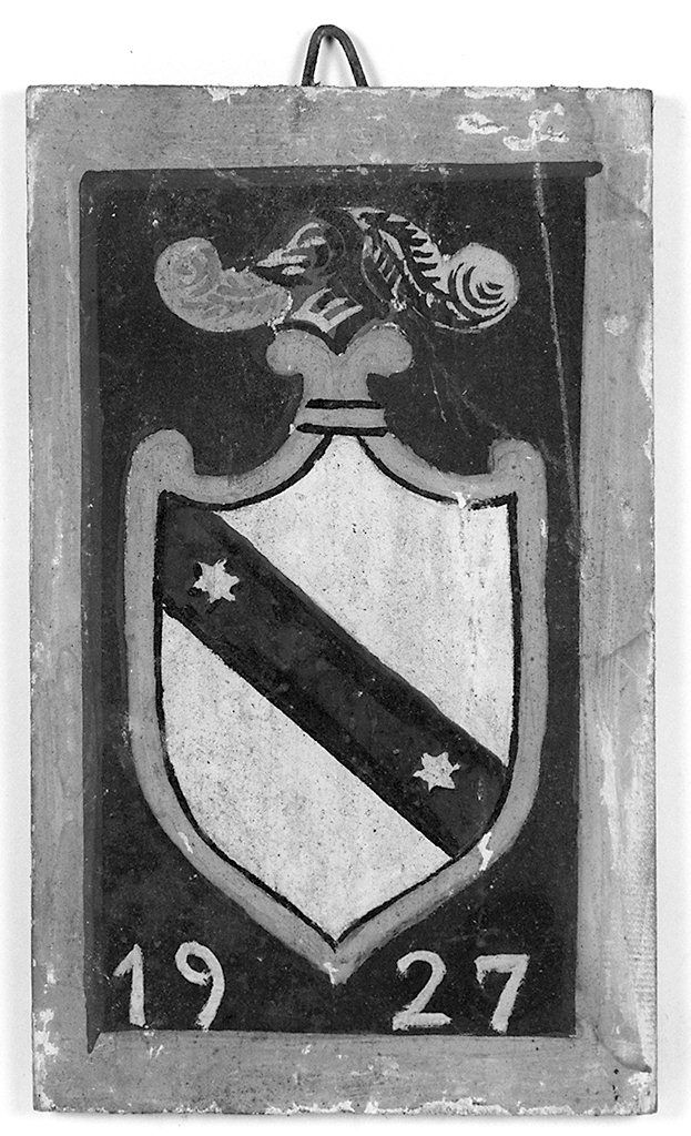 stemma gentilizio della famiglia Cenni (dipinto, elemento d'insieme) - ambito senese (primo quarto sec. XX)