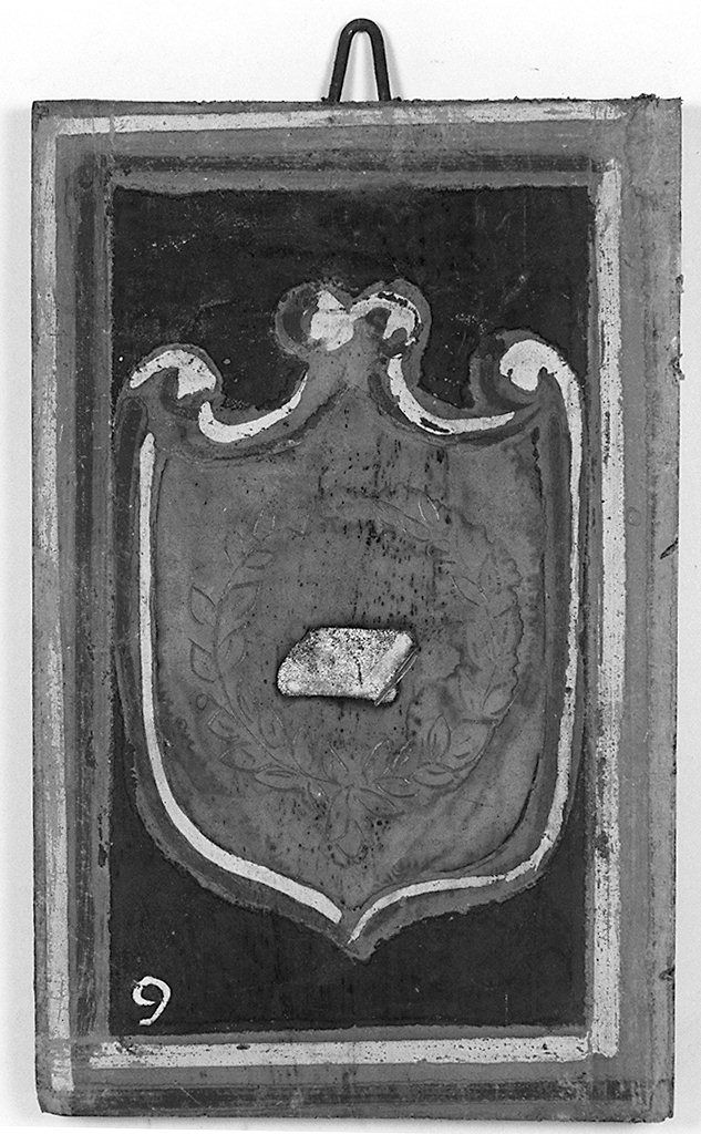 stemma gentilizio della famiglia Vannini (dipinto, elemento d'insieme) - ambito senese (sec. XX)