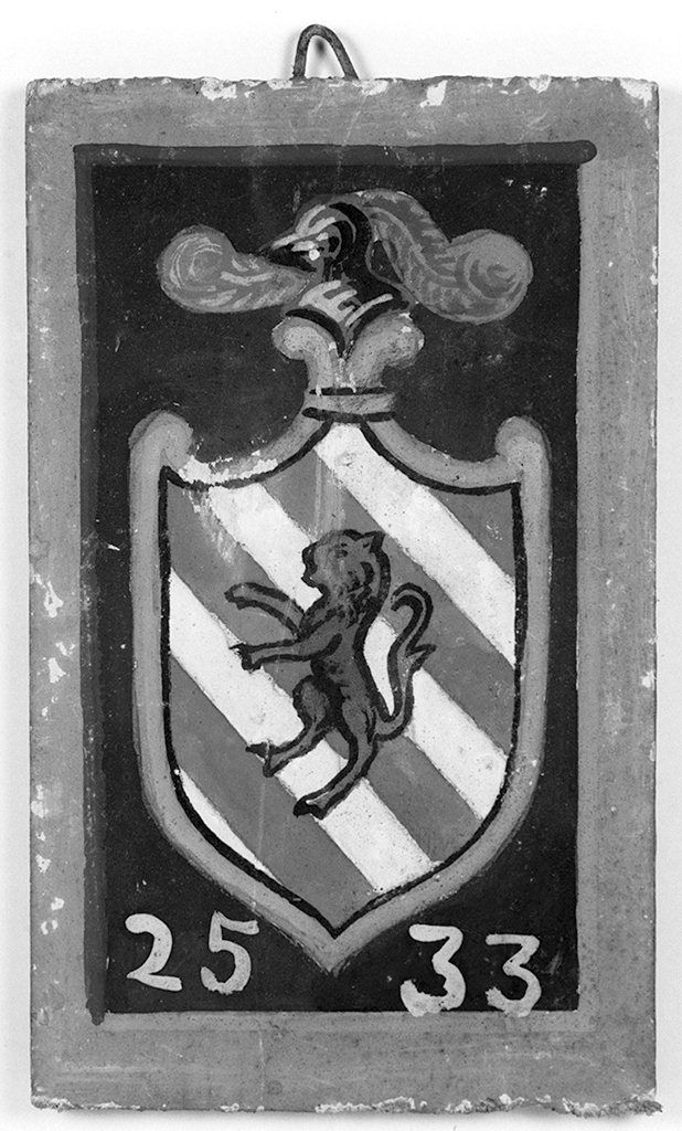 stemma gentilizio della famiglia Petreni (dipinto, elemento d'insieme) - ambito senese (primo quarto sec. XX)