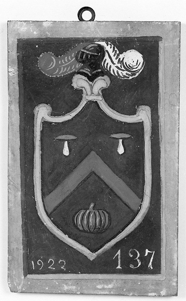 stemma gentilizio della famiglia Felli (dipinto, elemento d'insieme) - ambito senese (sec. XX)