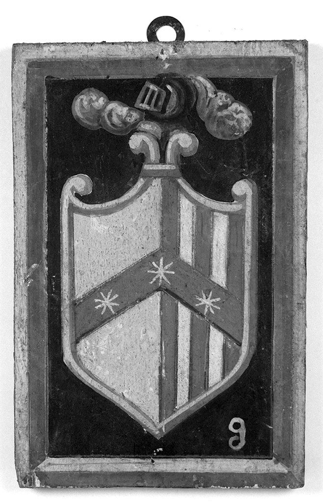 stemma gentilizio della famiglia Martini (dipinto, elemento d'insieme) - ambito senese (sec. XX)