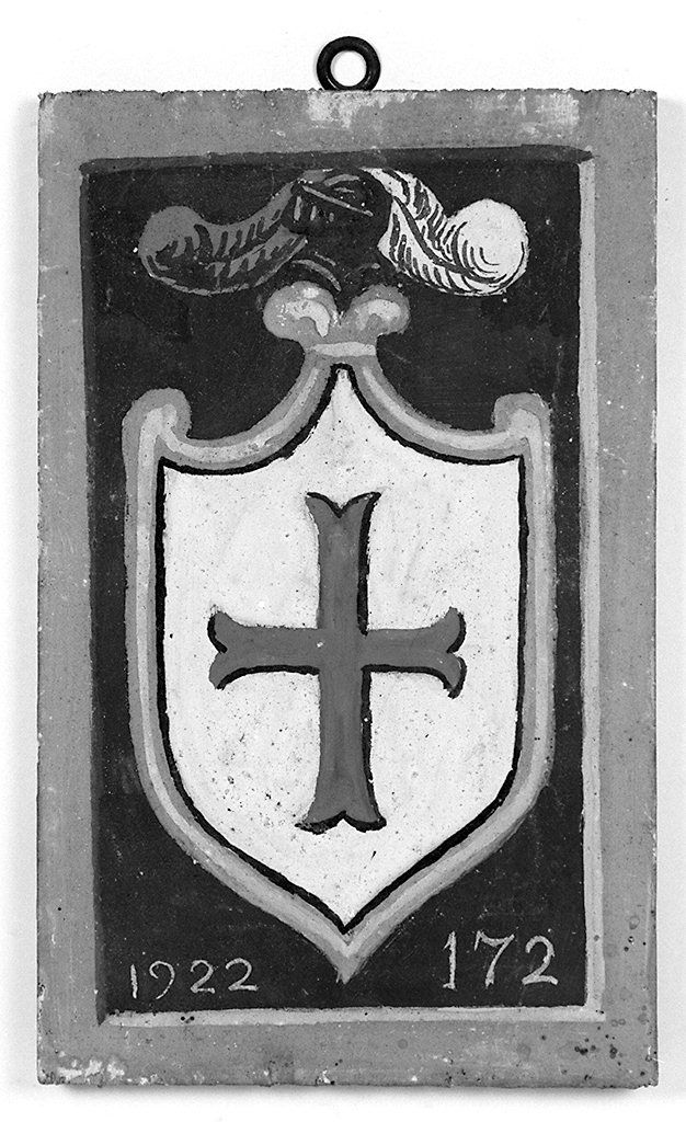 stemma gentilizio della famiglia Banchi (dipinto, elemento d'insieme) - ambito senese (sec. XX)