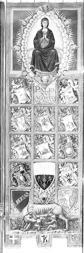 Madonna Assunta (palio) - ambito senese (sec. XX)