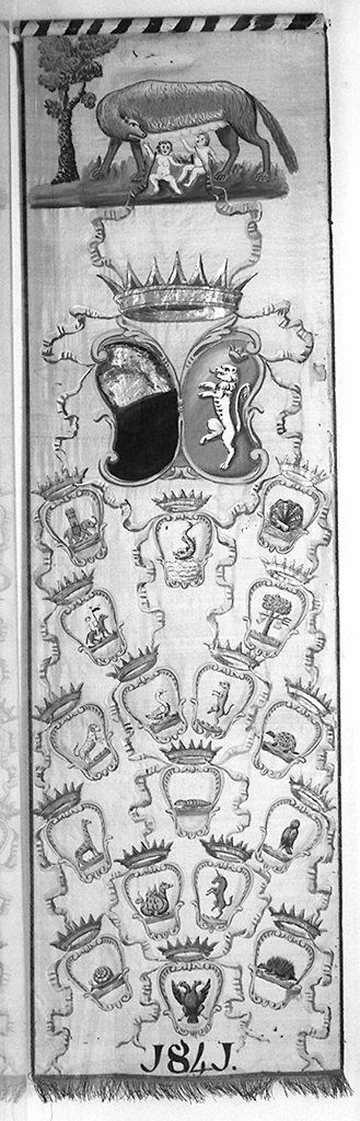 emblema della città di Siena (palio) - ambito senese (sec. XIX)