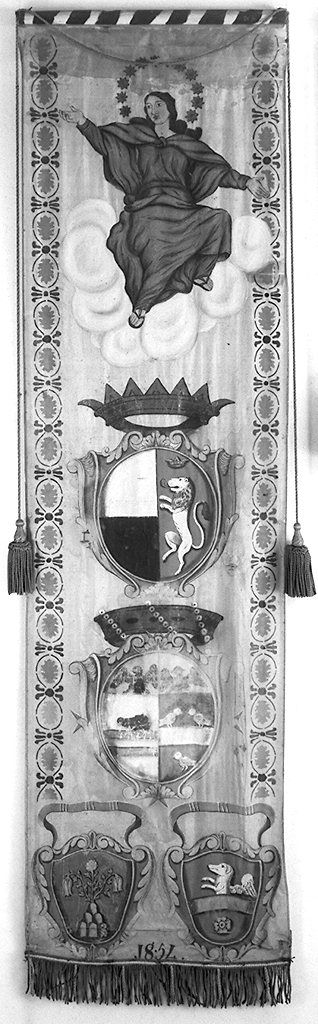 Madonna Assunta (palio) - ambito senese (sec. XIX)