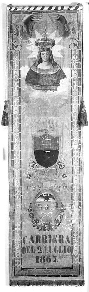 Madonna di Provenzano (palio) - ambito senese (sec. XIX)