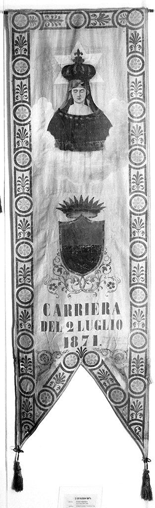 Madonna di Provenzano (palio) - ambito senese (sec. XIX)