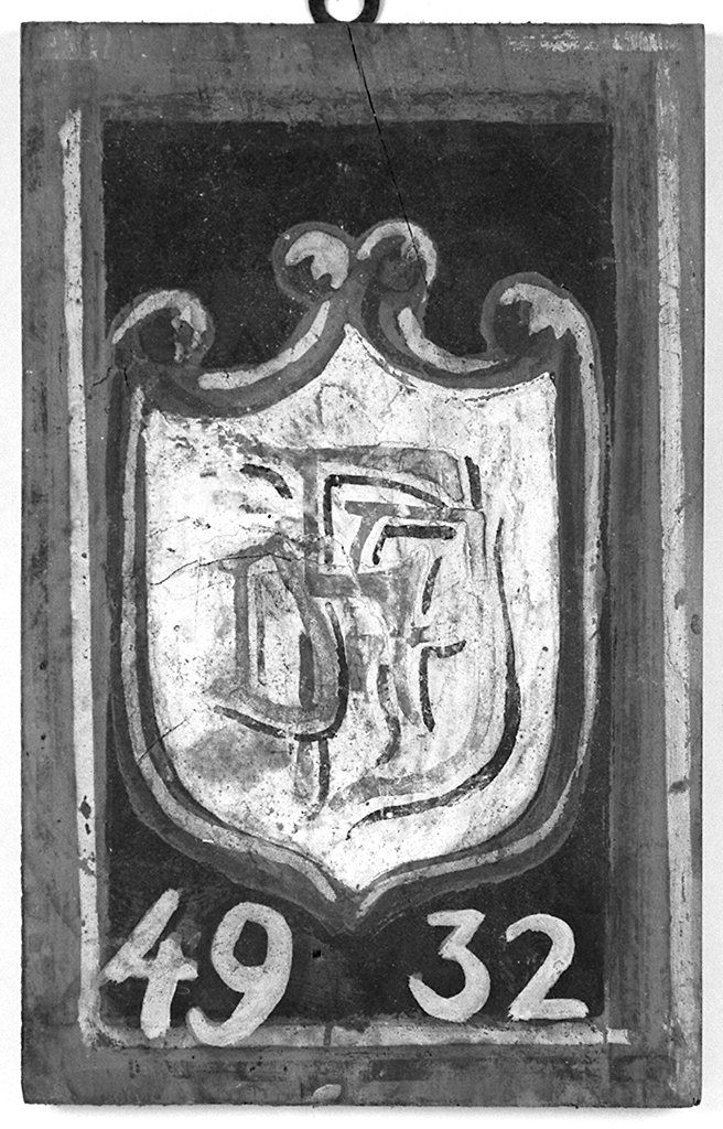 stemma gentilizio della famiglia de Felici (dipinto, elemento d'insieme) - ambito senese (sec. XX)