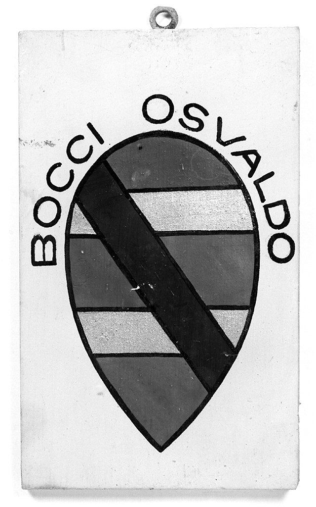 stemma gentilizio di Osvaldo Bocci (dipinto, elemento d'insieme) - ambito senese (metà sec. XX)