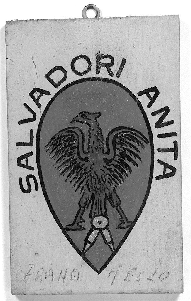 stemma gentilizio di Anita Salvadori (dipinto, elemento d'insieme) - ambito senese (metà sec. XX)