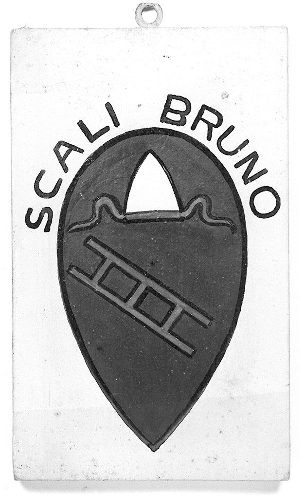 stemma gentilizio di Bruno Scali (dipinto, elemento d'insieme) - ambito senese (metà sec. XX)