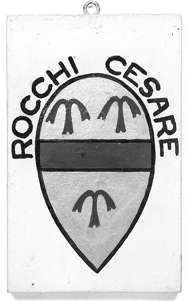 stemma gentilizio di Cesare Rocchi (dipinto, elemento d'insieme) - ambito senese (metà sec. XX)