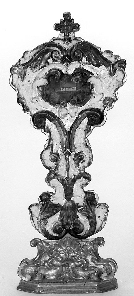 stemma della contrada del Nicchio (reliquiario - a ostensorio, serie) di Fraticelli G (sec. XVIII)