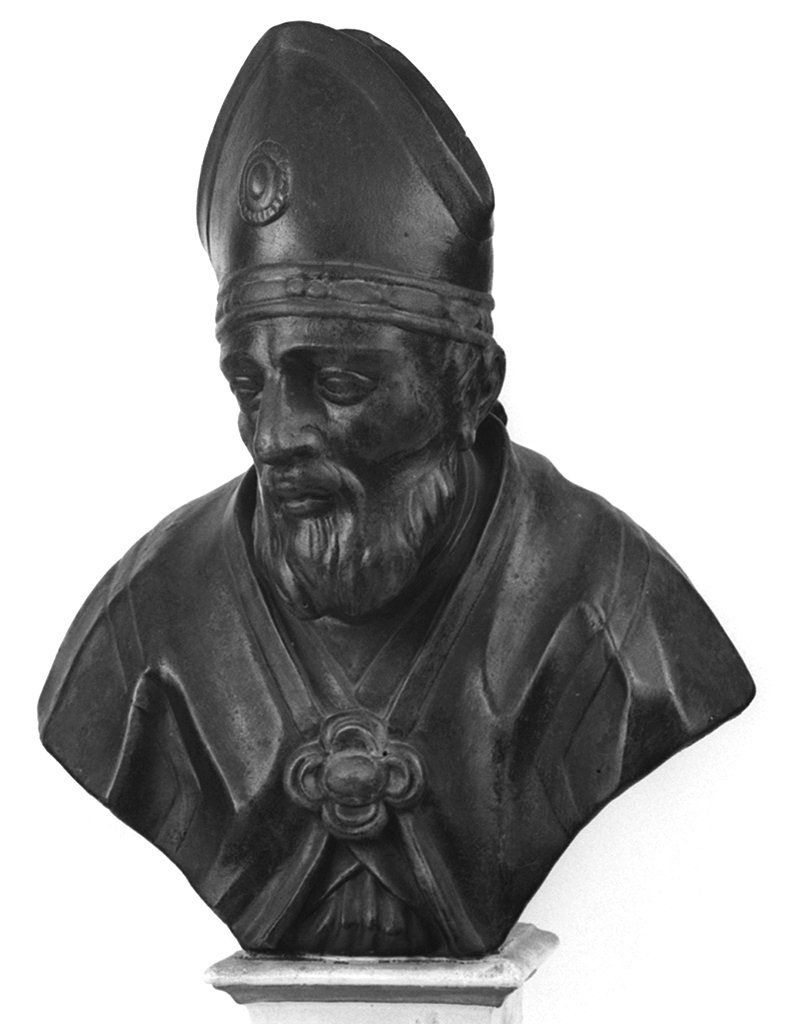 Sant'Ignazio di Antiochia (busto, elemento d'insieme) di Minorsi Luigi (sec. XVIII)