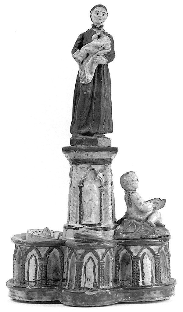 Sant'Antonio da Padova con il bambino (calamaio) - manifattura toscana (sec. XX)