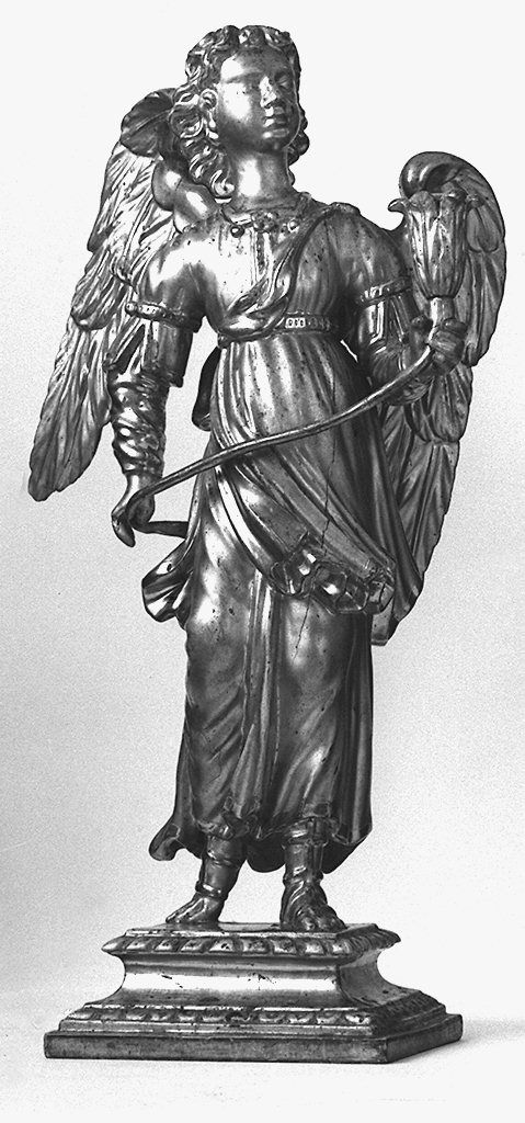 angelo (candelabro, serie) - bottega senese (ultimo quarto sec. XVIII)